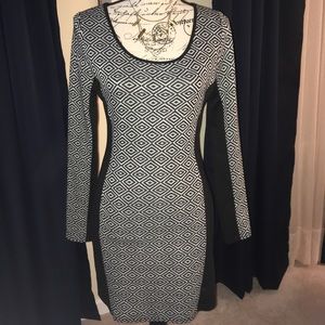 Bodycon Diamond Print Dress